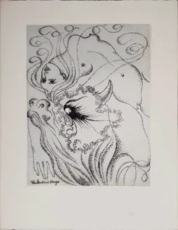 Acquaforte Hugo - Nu au Taureau, 1946