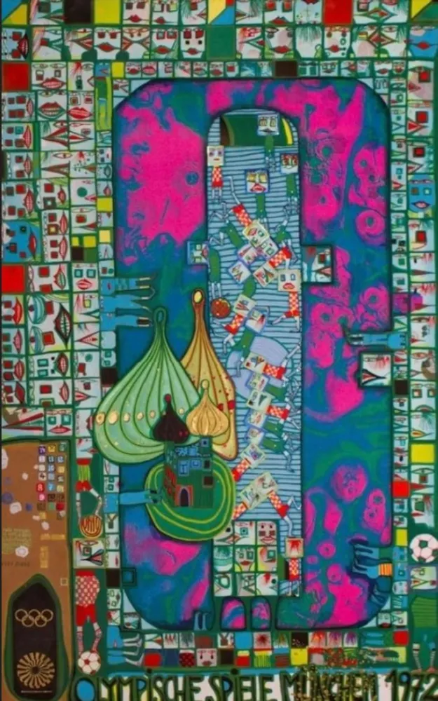 Multiplo Hundertwasser - Olympic Pink Munich