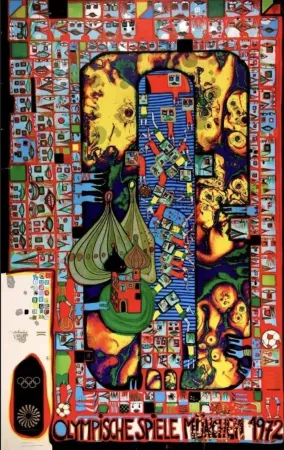 Multiplo Hundertwasser - Olympic Red