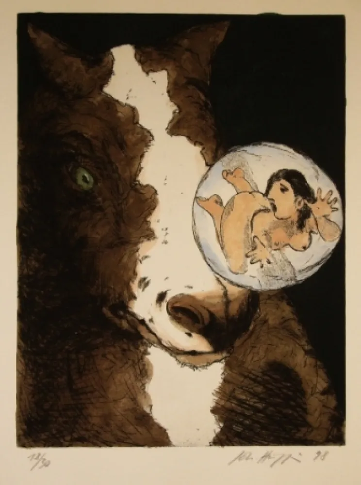 Acquaforte E Acquatinta Hüppi - Sans titre 5