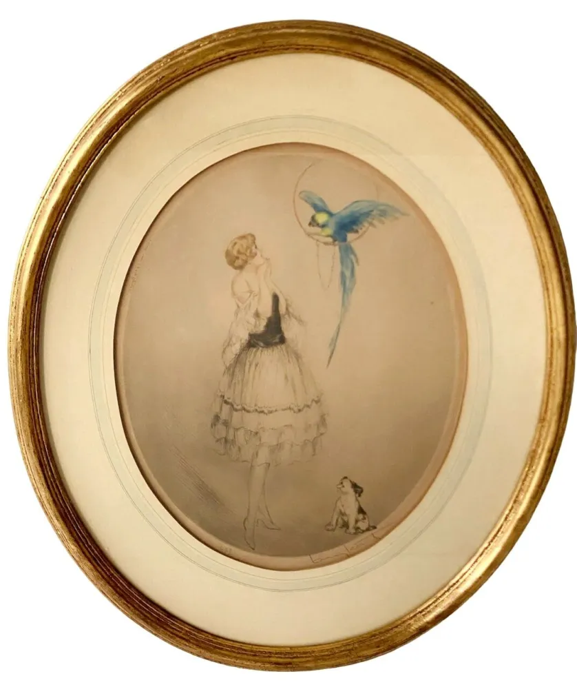 Acquaforte E Acquatinta Icart - Blue Parrot