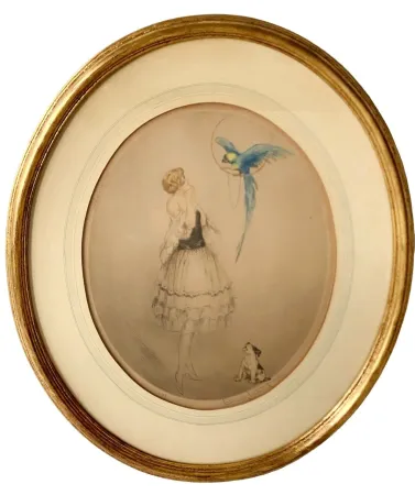 Acquaforte E Acquatinta Icart - Blue Parrot