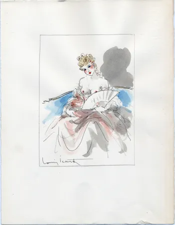 Libro Illustrato Icart - Crébillon. LA NUIT ET LE MOMENT. 25 eaux-fortes et 2 aquarelles originales signées (1946)s