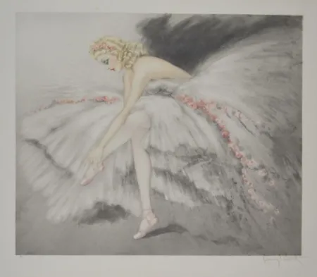 Incisione Icart - Fair Dancer, Music Hall