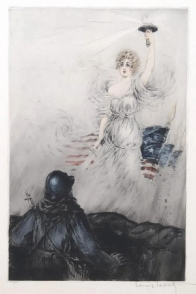 Incisione Icart - Miss Liberty