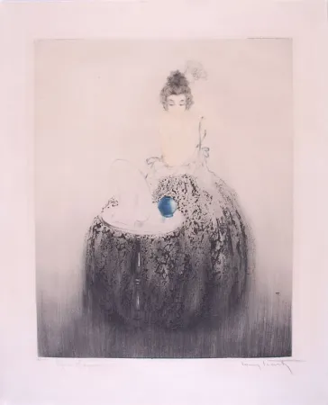 Acquaforte Icart - Spanish Comb (Blue vanity) - Peigne Espagnol