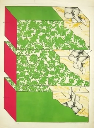 Litografia Ikeda - Sky garden