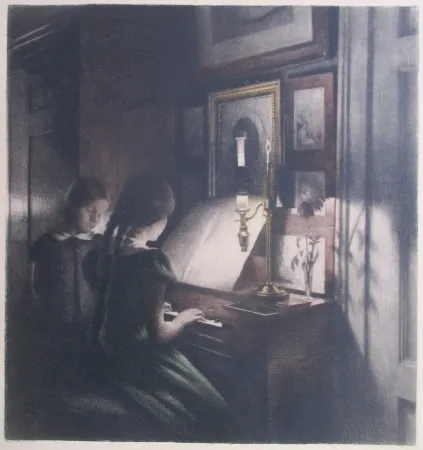 Incisione Ilsted - Evening II