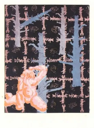 Multiplo Immendorff - No title (Red Man)