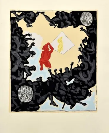 Multiplo Immendorff - Ohne Titel / AT-Spiegelgrafik