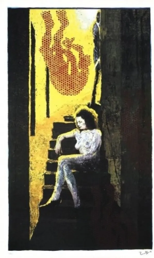 Multiplo Immendorff - Treppenakt