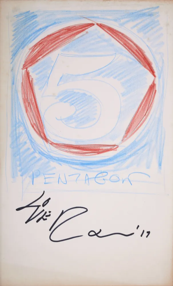 Non Tecnico Indiana - 5 Pentagon #1, 2017 - Hand-signed