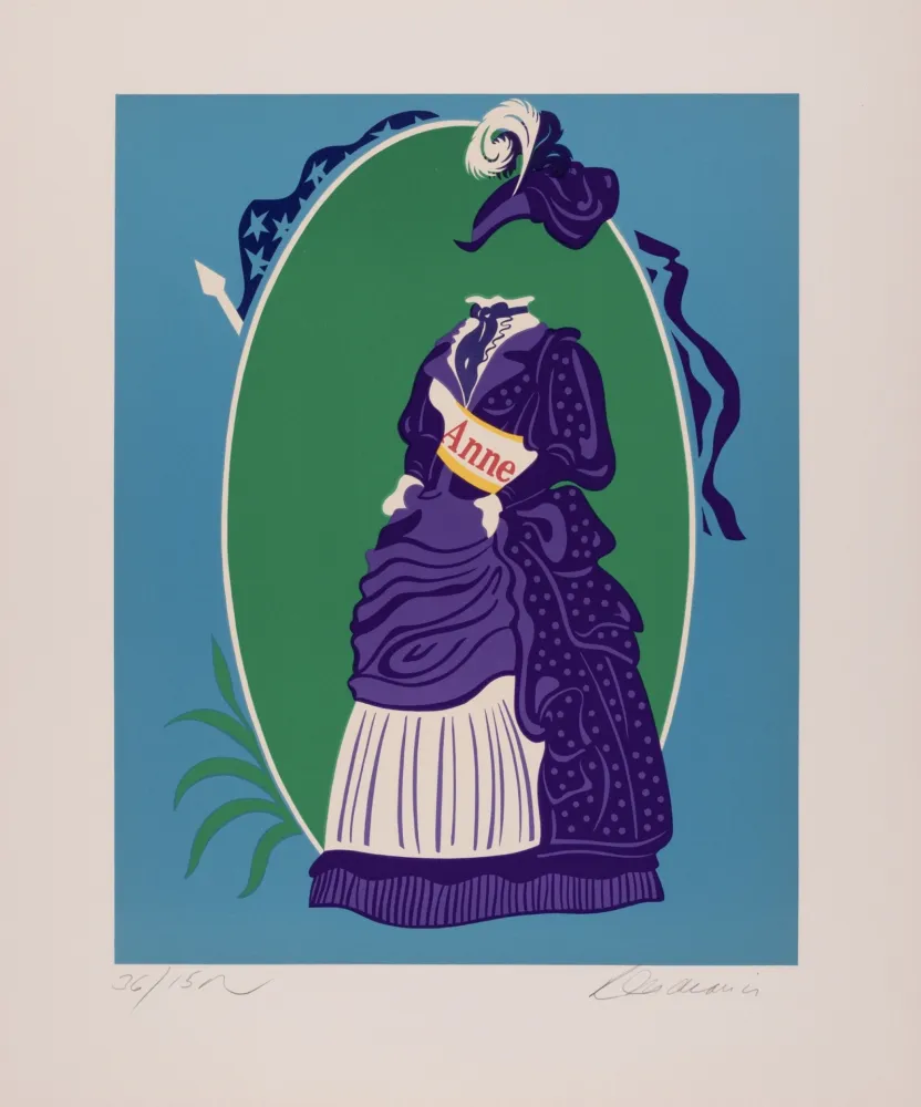 Serigrafia Indiana - Anne, 1977 - Hand-signed