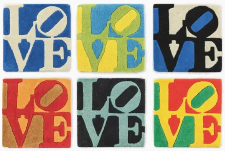 Multiplo Indiana - Collection of 6 Hand-Woven Love Tapestries