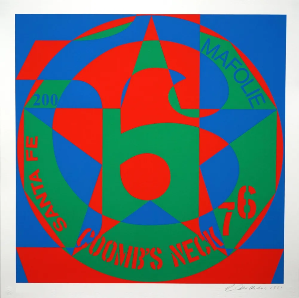 Serigrafia Indiana - Decade: Autoportraits, Vinalhaven Suite. #6: Coomb's Neck