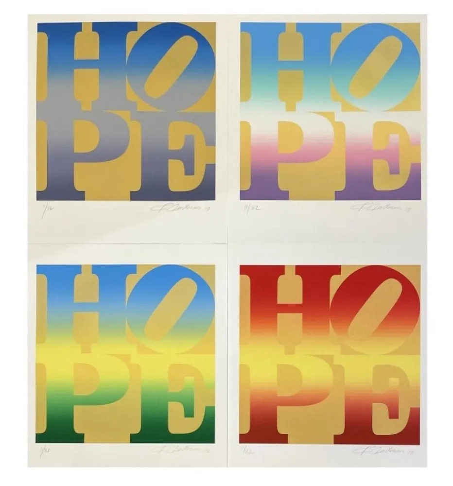 Serigrafia Indiana - Four Seasons of Hope (Gold), 2012