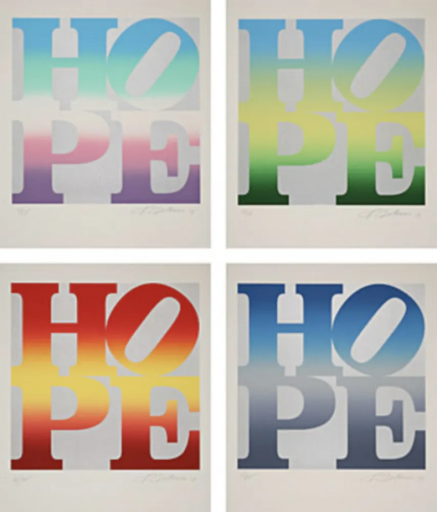 Serigrafia Indiana - Four Seasons of Hope (Silver)