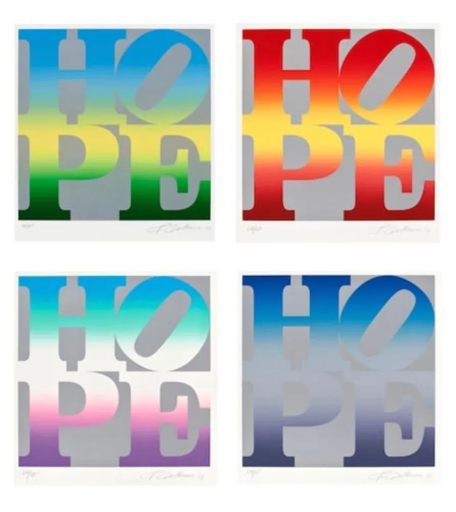 Serigrafia Indiana - Four Seasons of Hope (Silver), 2012
