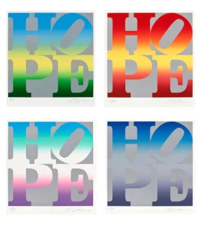 Serigrafia Indiana - Four Seasons of Hope (Silver), 2012