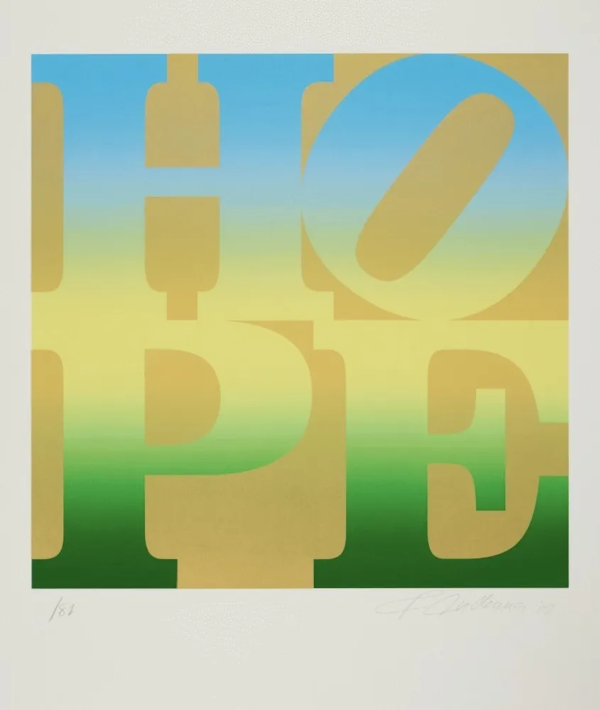 Serigrafia Indiana - Four Seasons of Hope: Summer (Gold)
