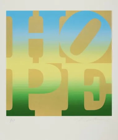Serigrafia Indiana - Four Seasons of Hope: Summer (Gold)