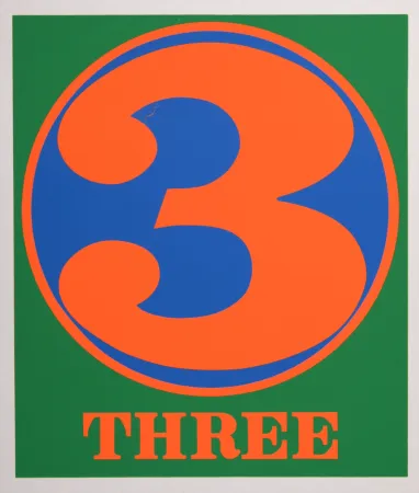 Serigrafia Indiana - Number 3, 1968
