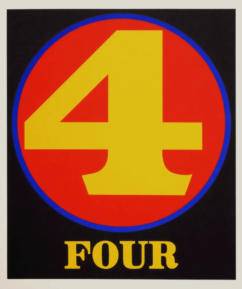 Serigrafia Indiana - Number 4, 1968