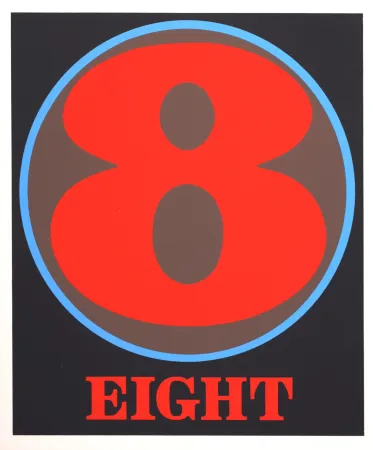 Serigrafia Indiana - Number 8, 1968