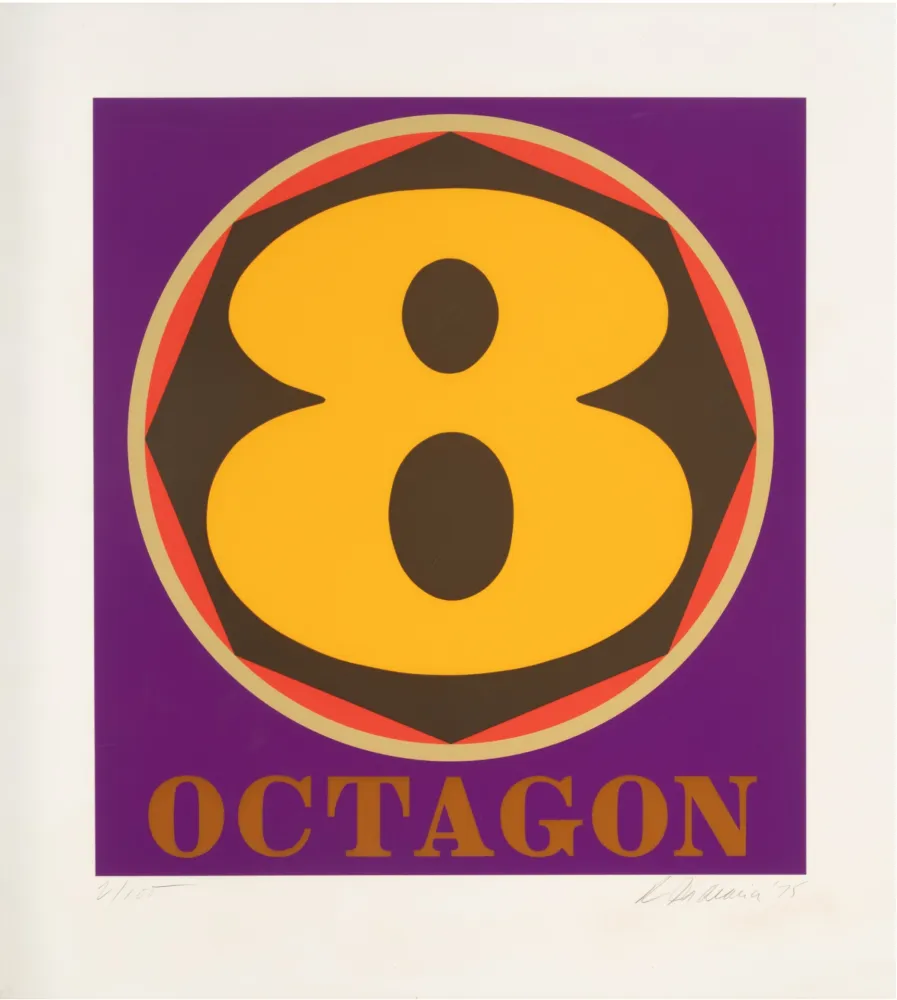 Serigrafia Indiana - Octogon, 1975 - Hand-signed