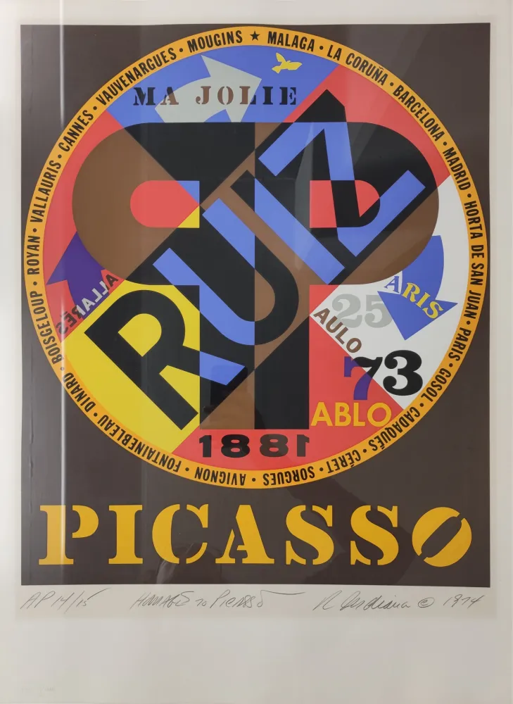 Serigrafia Indiana - Picasso, 1974. 