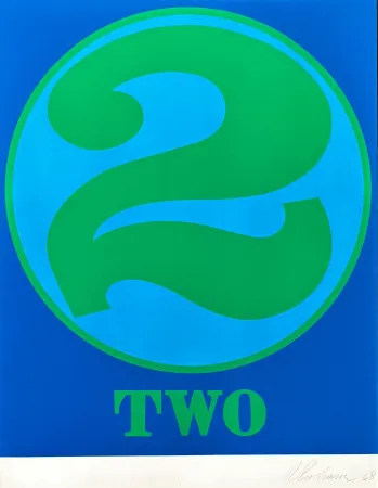Serigrafia Indiana - Robert Indiana (1928–2018) - Two, from numbers - Screenprint in colors on Schoellers Parole paper - 1968
