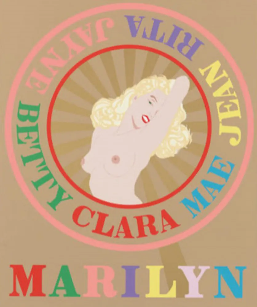 Serigrafia Indiana - Sunburst Marilyn