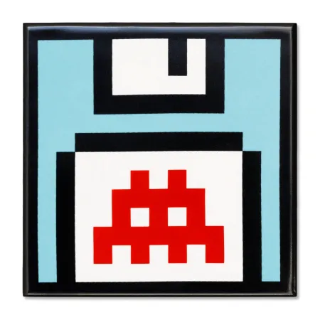 Ceramica Invader - Ceramic Tile: Floppy Disk
