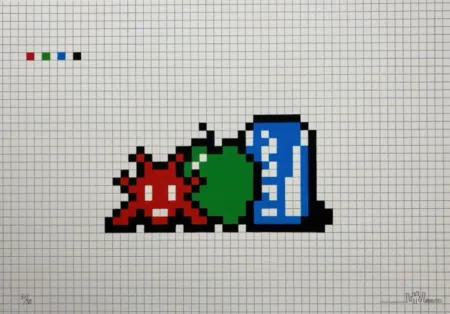 Non Tecnico Invader - Still Life with Pocari Can