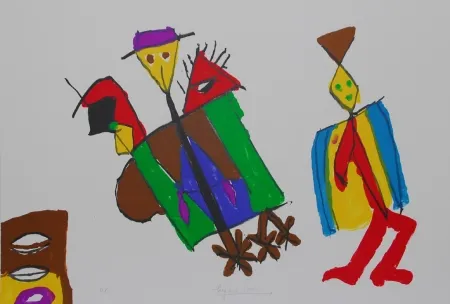 Litografia Ionesco - FIGURES