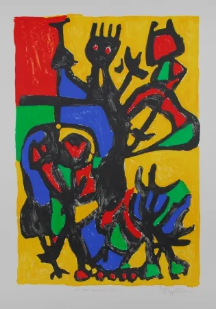 Litografia Ionesco - Les hauts danseurs