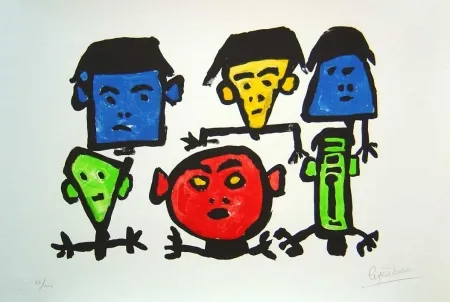 Litografia Ionesco - Les spectateurs