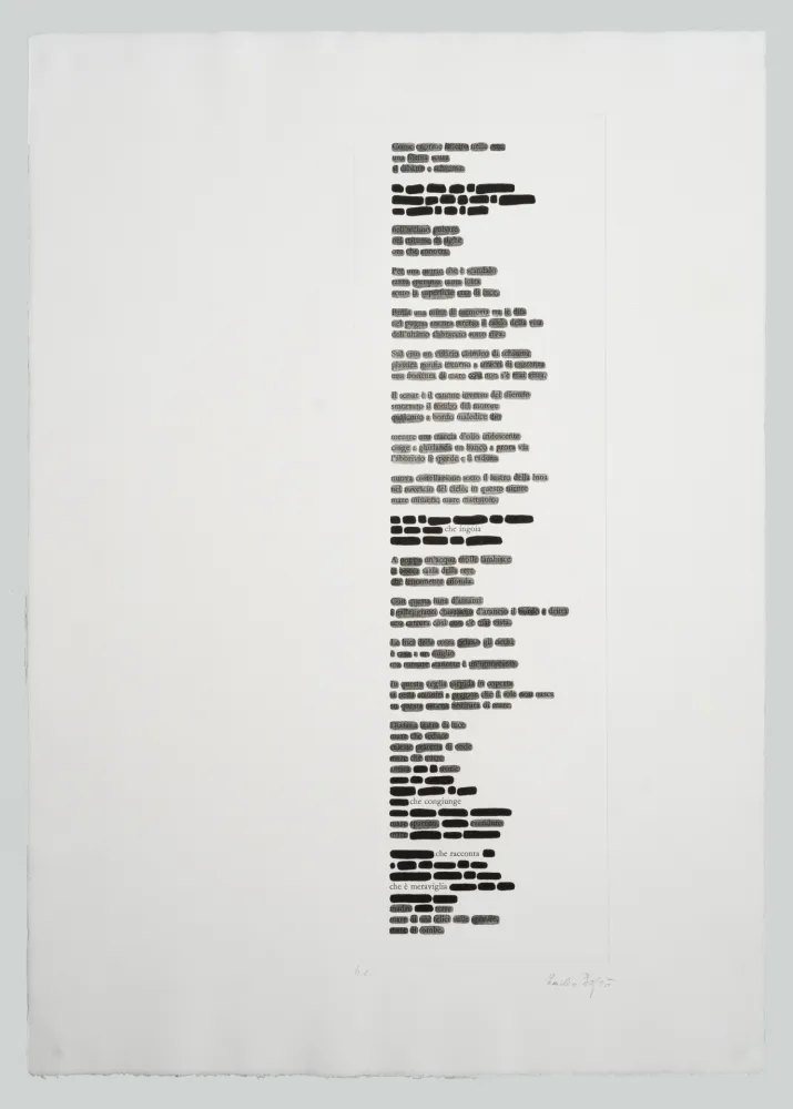 Acquatinta Isgro - Cancellature