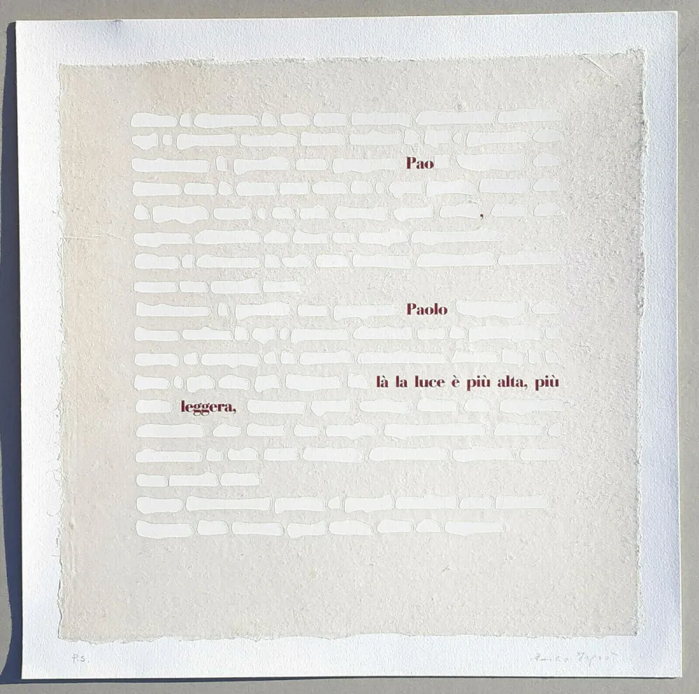 Serigrafia Isgro - Cancellature (la luce è più alta)