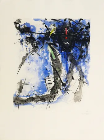 Acquatinta Islam - Blue Fountain