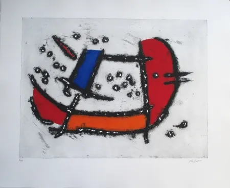 Incisione Jacobsen - La Seine - Bateau Mouche