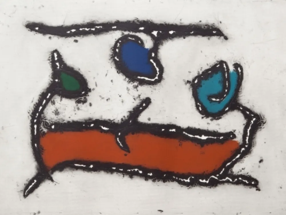 Acquatinta Jacobsen - La Seine - Le Barque