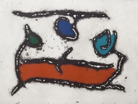 Acquatinta Jacobsen - La Seine - Le Barque