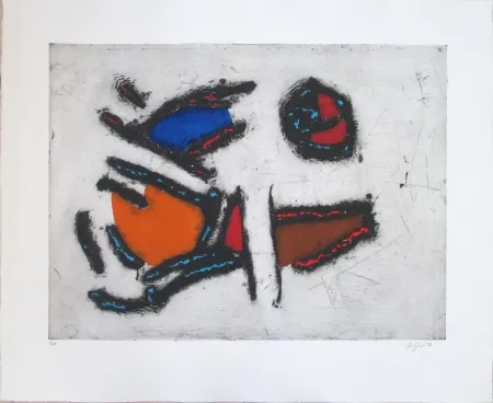 Acquaforte Jacobsen - La Seine - Les Poissons