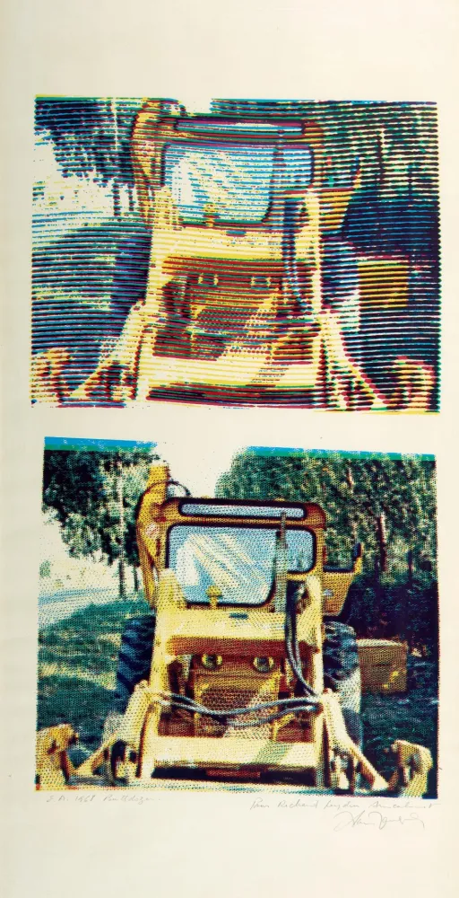 Serigrafia Jacquet - Bulldozer - 1968
