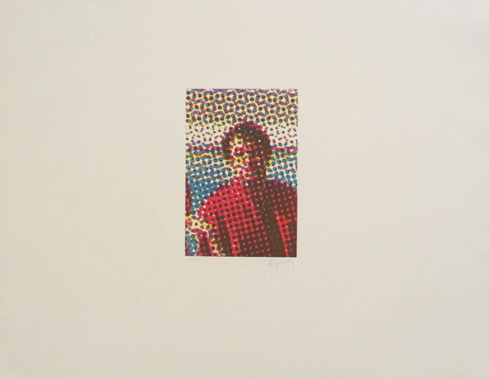 Acquaforte E Acquatinta Jacquet - Portrait de Mario Schifano