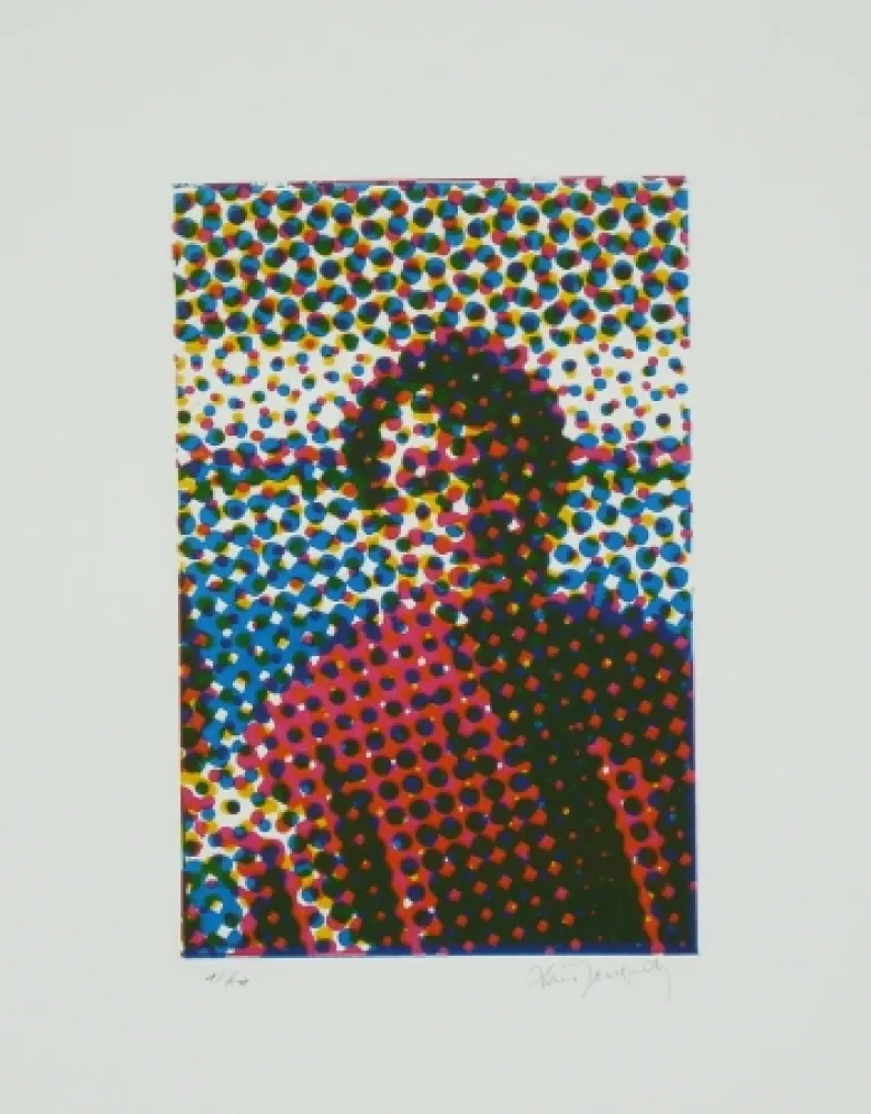 Acquaforte E Acquatinta Jacquet - Portrait de Mario Schifano