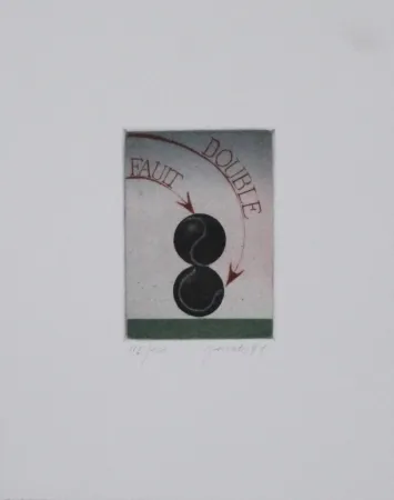 Acquaforte E Acquatinta Janak - Double Fault