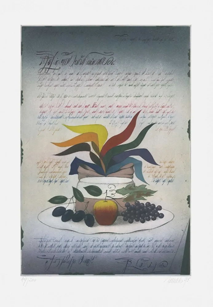 Acquaforte E Acquatinta Janak - Komposition mit Früchten