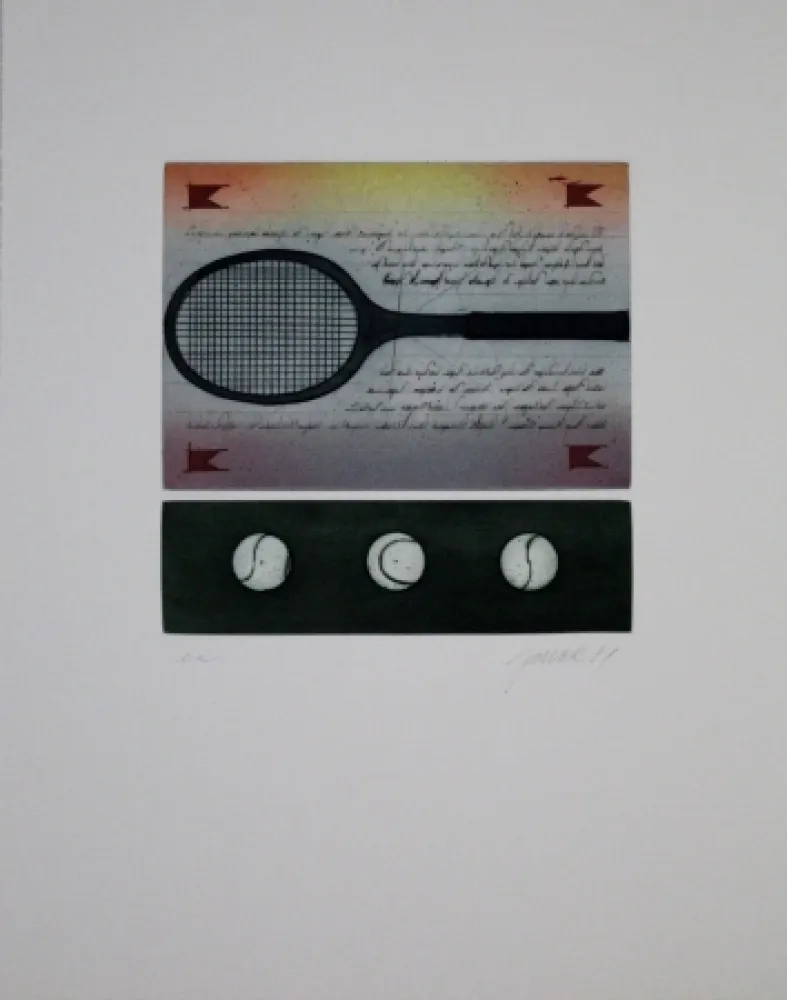 Acquaforte E Acquatinta Janak - Tennisschläger / Tennis Racquet